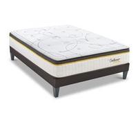 LITERIE - Ensemble BELLECOUR 3.0 90x200 cm - Matelas Ressorts ensachés + Sommier Bois