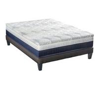 BELLECOUR LITERIE - Ensemble CASTELLANE 140x200 cm - Matelas Mémoire de forme + Sommier Bois