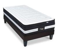 LITERIE - Ensemble CHAMBORD 90x190 cm - Matelas Micro-ressorts + Sommier Bois
