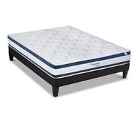 LITERIE - Ensemble CHENONCEAU 140x190 cm - Matelas Mémoire de forme + Sommier Bois