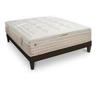 BELLECOUR LITERIE - Ensemble EMPEREUR 160x200 cm - Matelas Mémoire de forme + Sommier Bois G