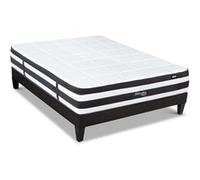 LITERIE - Ensemble FONTAINEBLEAU 140x200 cm - Matelas Ressorts ensachés + Sommier Bois