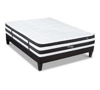 BELLECOUR LITERIE - Ensemble FONTAINEBLEAU 180x200 cm - Matelas Ressorts ensachés + Sommier Bois