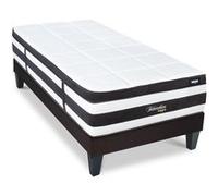 BELLECOUR LITERIE - Ensemble FONTAINEBLEAU 90x200 cm - Matelas Ressorts ensachés + Sommier Bois