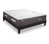 BELLECOUR LITERIE - Ensemble PRIVILEGE 140x190 cm - Matelas Ressorts ensachés + Sommier Bois G