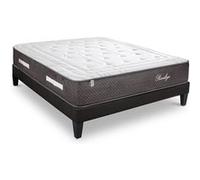 BELLECOUR LITERIE - Ensemble PRIVILEGE 200x220 cm - Matelas Ressorts ensachés + Sommier Bois G