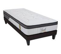 LITERIE - Ensemble TIVOLI 90x190 cm - Matelas Mémoire de forme + Sommier Bois - Ferme