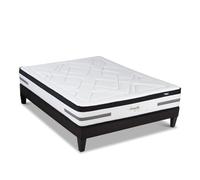 BELLECOUR LITERIE | Ensemble Versailles 160x200 cm | Matelas Ressorts ensachés + Sommier Bois