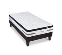 LITERIE - Ensemble VERSAILLES 90x200 cm - Matelas Ressorts ensachés + Sommier Bois