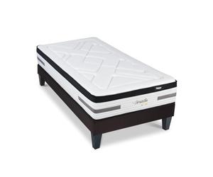 BELLECOUR LITERIE | Ensemble Versailles 90x200 cm | Matelas Ressorts ensachés + Sommier Bois