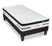 LITERIE - Ensemble VERSAILLES 90x200 cm - Matelas Ressorts ensachés + Sommier Bois