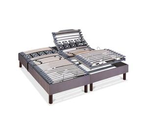 BELLECOUR LITERIE | Jeu de 2 sommiers électriques Athena 2x70x190 cm | Lattes & Plots