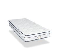 BELLECOUR LITERIE Matelas BARTOLDI 80x200 cm - Ressorts Ensachés + Mousse Mémoire de Forme Epaisseur 22 cm - Confort Progressif et Soutien Ferme - Fabriqué en France