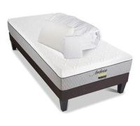 LITERIE - Pack anti punaise AMBOISE 90x190 cm - Matelas + Sommier + Accessoires