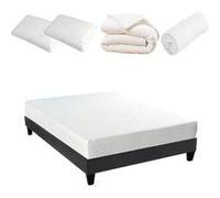 Pack Prêt à dormir Absolu Blanc 160 x 200 cm