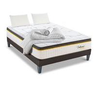 LITERIE - Pack Prêt à dormir BELLECOUR 3.0 140x190 cm - Matelas Ressorts ensachés + Sommier + Accessoires