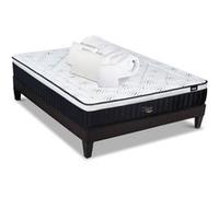 LITERIE - Pack Prêt à dormir CELESTIN 2.0 90x190 cm - Matelas Mémoire de forme + Sommier + Accessoires