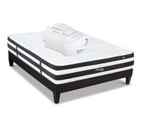 BELLECOUR LITERIE - Pack Prêt à dormir FONTAINEBLEAU 160x200 cm - Matelas Ressorts ensachés + Sommier + Accessoires G