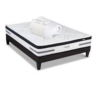 LITERIE - Pack Prêt à dormir VERSAILLES 140x190 cm - Matelas Ressorts ensachés + Sommier + Accessoires
