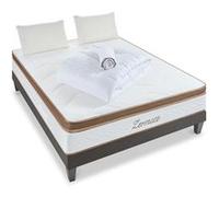 LITERIE - Pack Prêt à dormir ZERMATT 180x200 cm - Matelas Mémoire de forme + Sommier + Accessoires