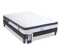 BELLECOUR LITERIE - Pack TIVOLI 90x200 cm - Matelas Mémoire de forme + Sommier Bois + Protège matelas anti punaise G