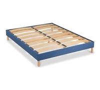 Sommier Bellecour LITERIE - Sommier à lattes en bois KIT COLOR 140x190 cm - Coloris Bleu marine - Livré en kit