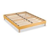 Sommier Bellecour LITERIE - Sommier à lattes en bois KIT COLOR 140x200 cm - Coloris Jaune - Livré en kit