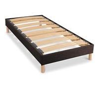 BELLECOUR LITERIE - Sommier à lattes en bois KIT COLOR 90x190 cm - Coloris Marron - Livré en kit Marron
