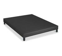 BELLECOUR LITERIE | Sommier tapissier Constantine 90x200 cm | Epaisseur 18 cm | Gris Anthracite (Pieds Non Inclus)