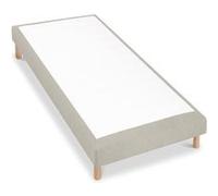 Sommier tapissier SISAL 90x190 cm - Epaisseur 18 cm - Beige (pieds inclus) Beige
