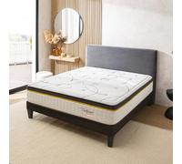 BELLECOUR Matelas 3.0 160x200 cm Hauteur 30 cm | Ressorts ensachés + Mousse Mémoire de Forme | Accueil Moelleux, Soutien Ferme | Made in Europe