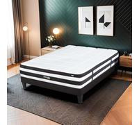BELLECOUR LITERIE - Matelas FONTAINEBLEAU 160x200 cm - Ressorts ensachés