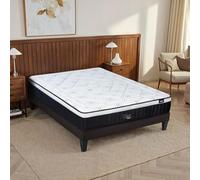 BELLECOUR Matelas Mémoire de Forme 140x190 2 Places 29 cm - Moelleux et aération optimale - Fabriqué en Europe Literie Modèle Célestin 2.0
