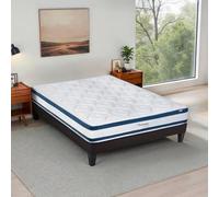 BELLECOUR Matelas Mémoire de Forme 140x200 2 Personnes, épaisseur 26 cm, Soutien Ferme, déhoussable et Made in France Literie - Modèle Chenonceau