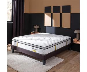 BELLECOUR Matelas Reina 2.0 160x200 LITERIE | Ressorts ensachés + Mousse CertiPUR | Soutien Ferme et aération optimale | Made in EU