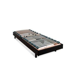 BELLECOUR Sommier Électrique à Lattes 80x200 cm avec tête, Buste & Pieds relevables et télécommande Filaire Flex - Fabriqué en France