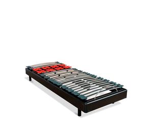 BELLECOUR Sommier Électrique à Lattes 90x200 cm avec tête, Buste & Pieds relevables et télécommande Filaire Bodysoft - Fabriqué en France