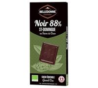 BELLEDONNE - Chocolat noir 88% de St-Domingue au sucre de coco 100g - Vente à l'unité - meilleure offre