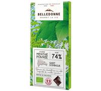 BELLEDONNE-Tablette fourrée menthe bio Belledonne - 80 g