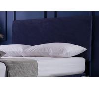 Belledorm - Housse de tête de lit, imitation daim, coloris uni BM529 (90 cm x 90 cm) (bleu marine)