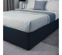 Belledorm Jersey Base Wrap - Transformez un sommier terne (bleu marine, très grand lit)