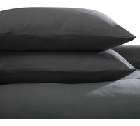 Belledorm Set de housses de coussin en coton peigné, 2 pièces BM306 (taille unique) (Anthracite)