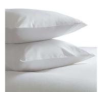 Belledorm Set de housses de coussin en coton peigné, 2 pièces BM306 (taille unique) (Blanc)