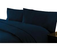 Belledorm Set de housses de coussin en coton peigné, 2 pièces BM306 (taille unique) (Bleu marine)