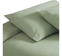 Belledorm Set de housses de coussin en coton peigné, 2 pièces BM306 (taille unique) (Vert pomme)