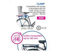 Bellelli Siège Porte-bébé Arrière Pepe Clamp