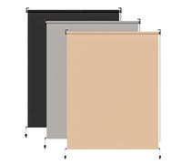 BelleMax Store Enrouleur Exterieur pour Balcon, Store Vertical avec la Chaîne, Tissu 220 g/m² Protection Solaire UV 50+ et Protection de la Vie Privée, Khaki,140 x 140cm