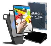 BELLEMOND Étui pour iPad Pro 33 cm M5 2025 / M4 2024 | Support folio origami | 6 modes pliable, coque magnétique amovible | Étui Mamoru Ori | Noir et gris