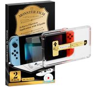 Bellemond | Lot de 2 | Lot de 2 protections d'écran en verre trempé conçues pour Nintendo Switch 6,2" (2017) - Guide EZ - Kit d'alignement pour une installation sans défaut, dureté 10H - Conçu au