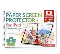 BELLEMOND | Protecteur d’écran effet papier Kent pour iPad Air 10,9” (5e/4e génération, 2022/2020) | Film PET lisse pour dessin et prise de notes | Fabriqué au Japon | Lot de 2